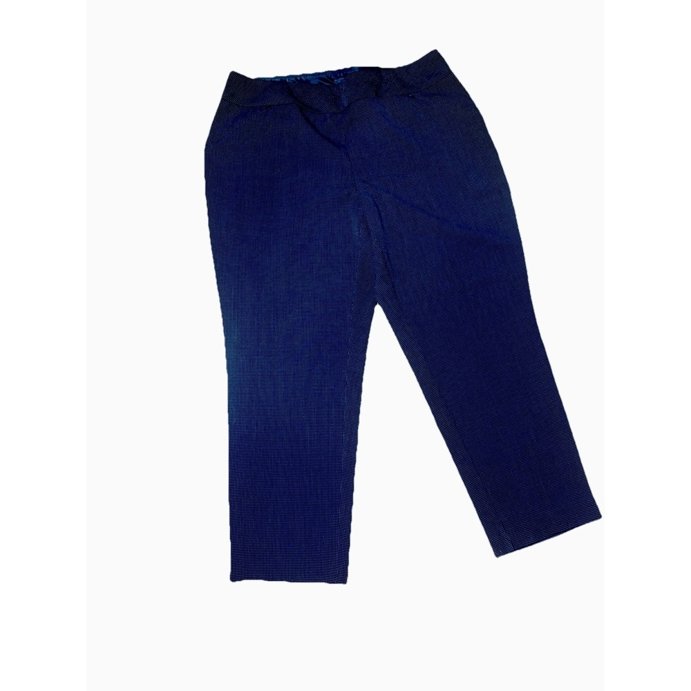 Investments Size 18WS Navy Blue Pull On A Career Pants Petite Plus Size